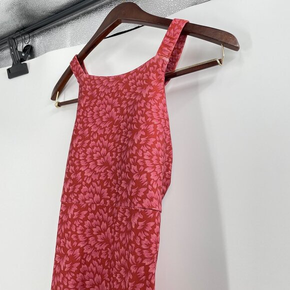 Patagonia Womens Medium Dress Floral Red Sleeveless Crossback Shelf Bra Athletic - Picture 7 of 10